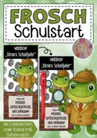 Vorschau - Anderer Materialtyp - Froschklasse Willkommensgruß mit Detektivstift - Deckblatt