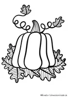 Vorschau - Mal- und Bastelvorlagen - Herbst Ausmalbilder, Kürbis Ausmalbilder für die Grundschule, Malvorlagen für Herbst und Halloween - Seite 2