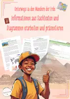 Vorschau - Stundenentwürfe - Sachtexte lesen und verstehen: Pyramiden von Gizeh – Mindmap & Vortrag mit Bewertungsbogen (Deutsch, Klasse 5-8) - Deckblatt