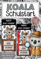 Vorschau - Anderer Materialtyp - Koalaklasse Willkommensgruß mit Detektivstift - Deckblatt