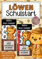 Vorschau - Anderer Materialtyp - Löwenklasse Willkommensgruß mit Detektivstift - Deckblatt