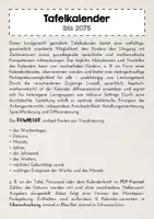 Vorschau - Poster - Tafelkalender – Klassenkalender – Lernkalender - Seite 1