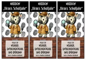 Vorschau - Anderer Materialtyp - Zebraklasse Willkommensgruß mit Detektivstift - Seite 3