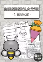 Vorschau - Arbeitsblätter - Bienenklasse - Meine erster Schultag - Erste Hausaufgabe - Einschulung - Deckblatt