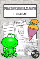 Vorschau - Arbeitsblätter - Froschklasse - Mein erster Schultag - Erste Hausaufgabe - Einschulung - Deckblatt