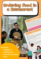 Vorschau - Arbeitsblätter - Restaurant-Englisch: Essen bestellen - Deckblatt