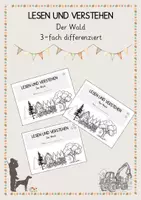 Vorschau - Arbeitsblätter - LESEN UND VERSTEHEN Wichtiges über den Wald - Deckblatt