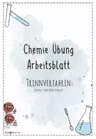 Vorschau - Arbeitsblätter - Trennverfahren Kochsalz-Sand-Eisen-Gemisch | Chemie Übung 8 | Arbeitsblatt - Deckblatt