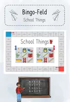 Vorschau - Spiele - Bingofeld - School Things (3./4. Klasse, Englisch) - Deckblatt