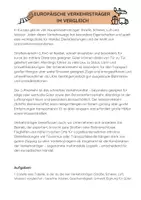 Vorschau - Arbeitsblätter - Europäische Verkehrsträger im Vergleich - Deckblatt