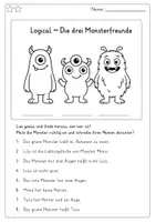 Vorschau - Arbeitsblätter - Logical Monster - Seite 2