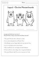 Vorschau - Arbeitsblätter - Logical Monster - Seite 3