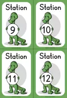 Vorschau - Stationenlernen - GRÖßER / KLEINER / GLEICH - Stationenkarten - Seite 3