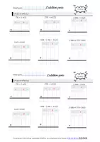 Aperçu - Feuilles d'exercices - maths calculs posés entrainements - Page 3