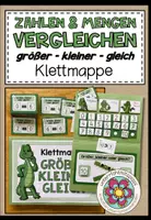 Vorschau - Spiele - GRÖßER / KLEINER / GLEICH - Klettmappe - Deckblatt