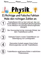 Vorschau - Unterrichtsreihen - Totalreflexion – Informationen und Aufgaben - Seite 3