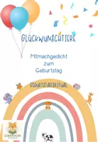 Vorschau - Poster - Tierischer Geburtstagsgruß - Mitmachreim als Ritual - Deckblatt