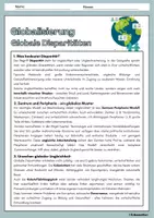 Vorschau - Arbeitsblätter - GLOBALISIERUNG - Globale Disparitäten - Seite 1