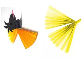 Vorschau - Mal- und Bastelvorlagen - Bastelanleitung und Ausmalbild 3D Drache - Seite 3