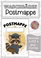 Vorschau - Bildkarten - Postmappe für die Waschbärenklasse - Deckblatt