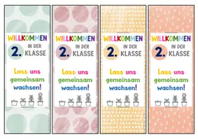 Vorschau - Mal- und Bastelvorlagen - Willkommensgruß Schuljahresbeginn (Stift / Lineal) - Seite 3