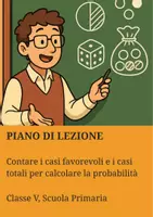 anteprima - Piani di lezione - Contare i casi favorevoli e i casi totali per calcolare la probabilità - Pagina di copertina