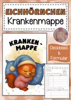 Vorschau - Anderer Materialtyp - Krankenmappe für die Eichhörnchenklasse - Deckblatt