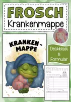 Vorschau - Anderer Materialtyp - Krankenmappe für die Froschklasse - Deckblatt