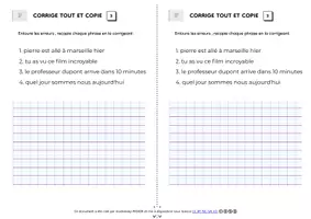 Aperçu - Feuilles d'exercices - corrige-tout-et-copie-période 1 - Page 3