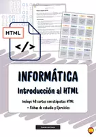 Vista previa - Unidades / Secuencias / Situaciones de Aprendizaje - Introducción al HTML – Fichas + Flashcards + Ejercicios prácticos - Portada