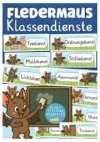 Vorschau - Lehrpläne/Lehrermaterial - Fledermausklasse Klassendienste Klassentier Fledermaus für die Grundschule - - Deckblatt