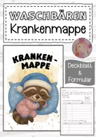 Vorschau - Anderer Materialtyp - Krankenmappe für die Waschbärenklasse - Deckblatt