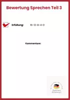 Προεπισκόπηση - Πλάνο μαθήματος / Υλικό για τον εκπαιδευτικό - Bewertung des Sprechens von GOETHE ÖSD B1 - Σελίδα 3