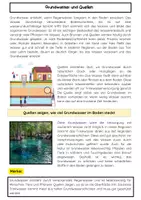 Vorschau - Arbeitsblätter - Grundwasser und Quellen einfach erklär - Seite 1