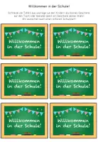 Vorschau - Poster - Willkommensgruß für den Schulstart - Kärtchen und Poster im Tafeldesign - Seite 2