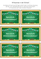 Vorschau - Poster - Willkommensgruß für den Schulstart - Kärtchen und Poster im Tafeldesign - Seite 3