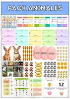 Vista previa - Juegos / Gamificación - Súper pack de animales (16 recursos) - Portada