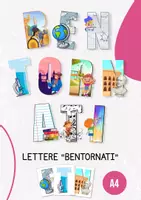 anteprima - Poster - "BENTORNATI": Lettere A4 da stampare - Pagina di copertina