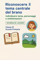 anteprima - Schede informative - Riconoscere il tema centrale del brano - Pagina di copertina