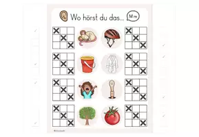 Vorschau - Fördermaterial/Inklusion - Buchstabeneinführung M - Klammerkarten - Seite 2