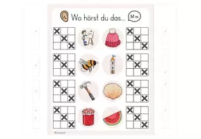 Vorschau - Fördermaterial/Inklusion - Buchstabeneinführung M - Klammerkarten - Seite 3