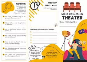 Vorschau - Arbeitsblätter - Faltblatt Theaterbesuch - Seite 1