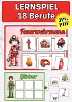 Vorschau - Bildkarten - Legematerial Berufe – Zuordnungsspiel mit 18 Berufen und 108 passenden Utensilien - Deckblatt