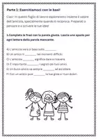anteprima - Esercizi - Redigere un breve testo argomentativo sul valore dell’amicizia reciproca - Pagina 1