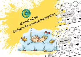Vorschau - Spiele - Matheblubber - Einfache Grundrechenaufgaben - Deckblatt
