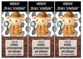 Vorschau - Anderer Materialtyp - Schafklasse Willkommensgruß mit Detektivstift - Seite 3