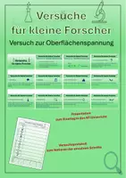 Vorschau - Spiele - Versuche für kleine Forscher - Versuch zur Oberflächenspannung Präsentation - Deckblatt