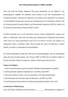 Vorschau - Arbeitsblätter - Die Teilung Deutschlands in BRD und DDR - Seite 1