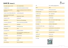Vorschau - Merkblätter - More! 3 | Unit 13 | Vokabeln | neuer Lehrplan (LP 2023) - Seite 1
