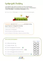 Vorschau - Arbeitsblätter - Deutschprojekt Frühlingsgedichte und - geschichten für Klasse 5-7 - Seite 1